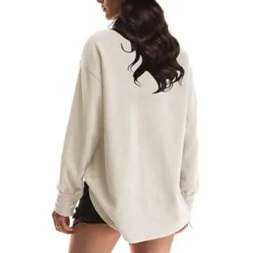 Yanekop Womens Waffle Knit Shacket Fall Jackets Oversized Shirt Jacket Fall Outfits Button Down Shirts 2024 Clothes(A Beige,XL)