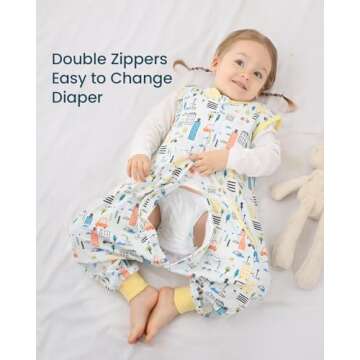 HOMEAL Summer Toddler Sleep Sacks for 12m-7T Kids