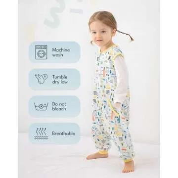 HOMEAL Summer Toddler Sleep Sacks for 12m-7T Kids