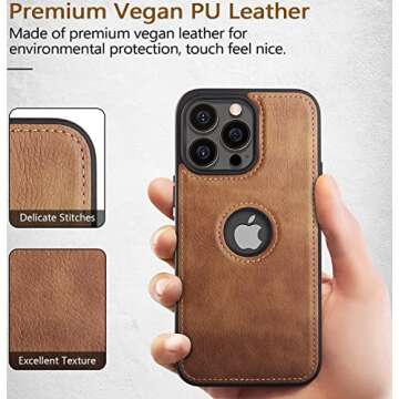 DOGODON Luxury Leather Case for iPhone 14 Pro Max