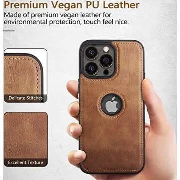 DOGODON Luxury Leather Case for iPhone 14 Pro Max