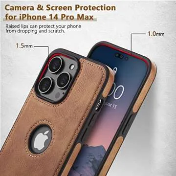 DOGODON Luxury Leather Case for iPhone 14 Pro Max