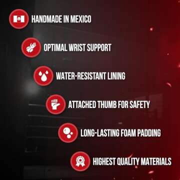 CLETO REYES Safetec Professional Competition Boxing Gloves for Men and Women, MMA, Kickboxing, Muay Thai, Lace Up, 8 oz, Classic Red