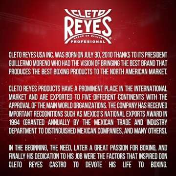 CLETO REYES Safetec Professional Competition Boxing Gloves for Men and Women, MMA, Kickboxing, Muay Thai, Lace Up, 8 oz, Classic Red