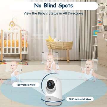 JUAN Baby Monitor - No WiFi, Long Range, Night Vision