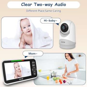 JUAN Baby Monitor - No WiFi, Long Range, Night Vision