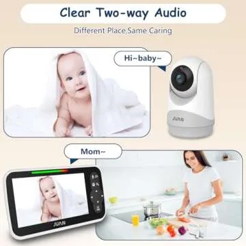 JUAN Baby Monitor - No WiFi, Long Range, Night Vision