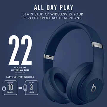 Beats Studio3 Wireless Noise Cancelling Headphones - 22H Battery
