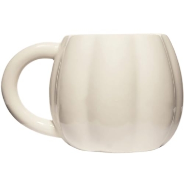 Sweet Water Decor Cream Pumpkin Ceramic Coffee Mug - Dishwasher Safe, Stylish Halloween Design, 15oz