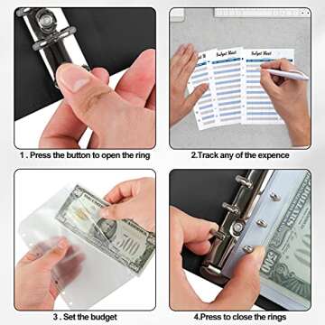 GIANTRUMP A6 Leather Binder - Complete Budgeting System