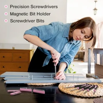 Stylish WORKPRO Pink Tool Kit for Home Repairs and Gifts