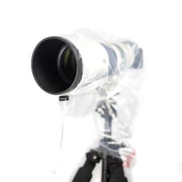 OP/TECH USA Rainsleeve Camera Cover - Clear Rain & Dust Sleeve for Shooting Photos & Video, with Vie...