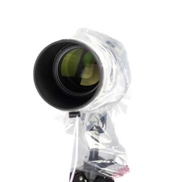 OP/TECH USA Rainsleeve Camera Cover - Clear Rain & Dust Sleeve for Shooting Photos & Video, with Viewfinder Access - Camera Rain Cover, Mega, 2 Pack