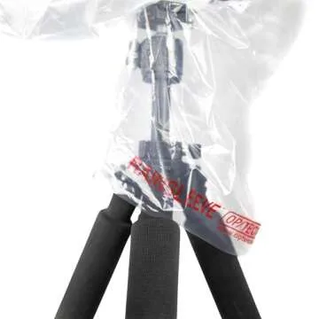 OP/TECH USA Rainsleeve Camera Cover - Clear Rain & Dust Sleeve for Shooting Photos & Video, with Viewfinder Access - Camera Rain Cover, Mega, 2 Pack