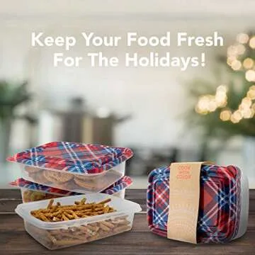 COOK WITH COLOR Containers with Lids, Plastic Food Storage Containers, Present Containers, 10 Lunch Containers, Airtight, Reusable Containers, 33.8 Oz / 1 L.