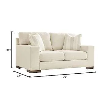 Oversized Ashley Maggie Loveseat in Off-White Design