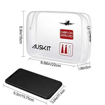 AusKit Travel Bottles TSA Approved Leak Proof, 3.3 OZ Leak Proof Travel Accessories Tube Sets, Refillable Silicone Travel Containers With Shower Lanyard for Shampoo Lotion Soap