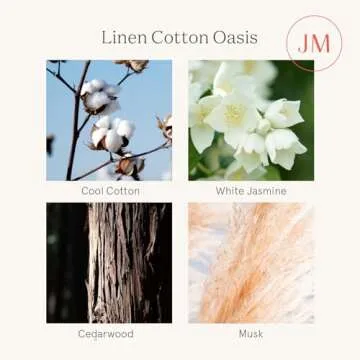 LA JOLIE MUSE Linen Scented Candle 40-Hour Aromatic Burn