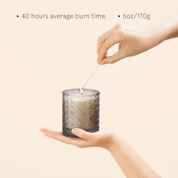 LA JOLIE MUSE Linen Scented Candle 40-Hour Aromatic Burn