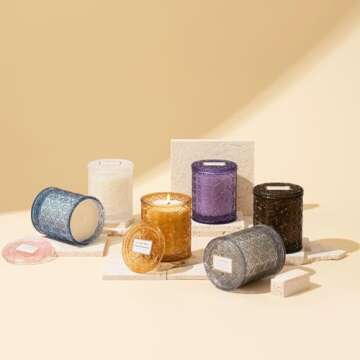 LA JOLIE MUSE Linen Scented Candle 40-Hour Aromatic Burn