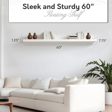 InPlace Contemporary Shelf with Invisible Brackets for Stylish Storage