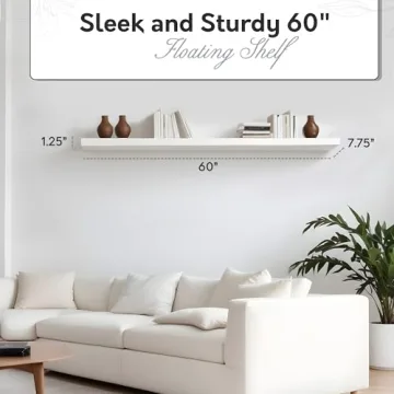 InPlace Contemporary Shelf with Invisible Brackets for Stylish Storage