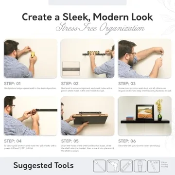 InPlace Contemporary Shelf with Invisible Brackets for Stylish Storage