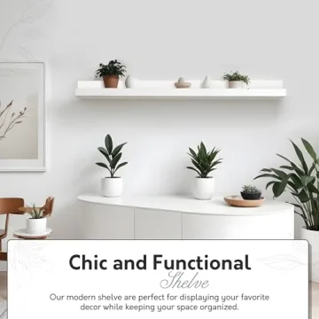 InPlace Contemporary Shelf with Invisible Brackets for Stylish Storage