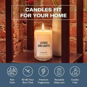 Homesick Latkes and Lights Candle - Joyful Hanukkah Scent in 13.75 oz