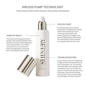 Shinery Jewelry Wash - Luxury Jewelry Cleaner Solution for All Types Including; Silver, Gold, Diamond, Fine and Costume Made in USA, 1 Pack