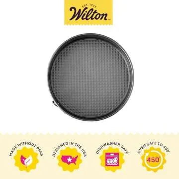 Wilton Excelle Elite Non-Stick Springform Pan - Perfect for Making Cheesecakes, Deep Dish Pizzas, Quiches and More with Easy Release, Steel, 10 x 2.75-Inch