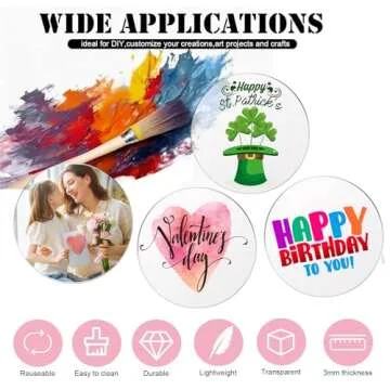 Jetec 30 Pcs Acrylic Circle Blanks for Versatile Crafts