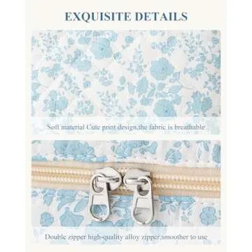 Stylish HBselect Quilted Makeup Bag for Travel and Gifts