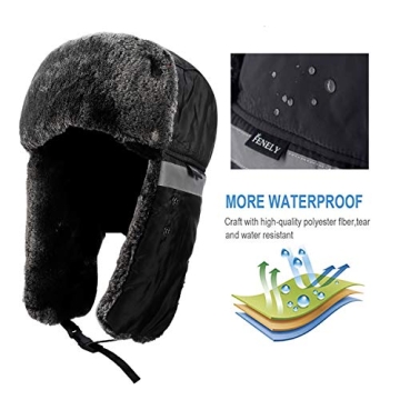 Ushanka Winter Trooper Hat with Mask for Cold Weather