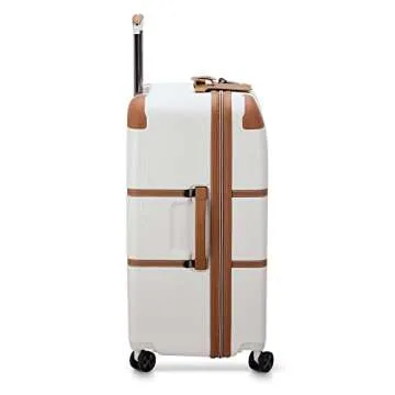 DELSEY PARIS Chatelet Air 2.0 Hardside Luggage Trunk with Spinner Wheels, Angora, Checked-26 Inch Trunk