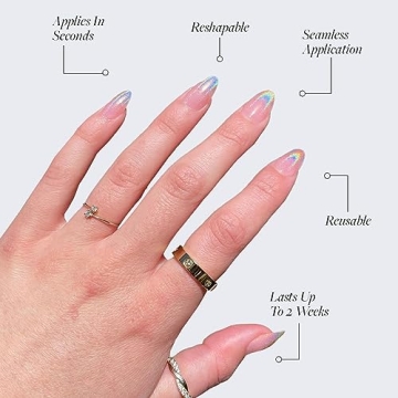 Glamnetic Winter Storm Press On Nails Elegant Reusable