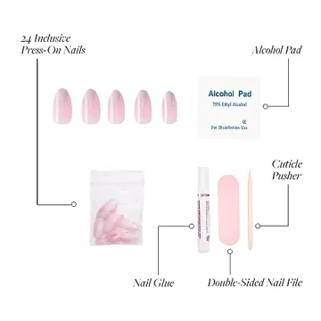 Glamnetic Winter Storm Press On Nails Elegant Reusable