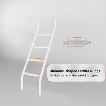 AnwickNomo Heavy Duty Twin Over Full Bunk Bed White