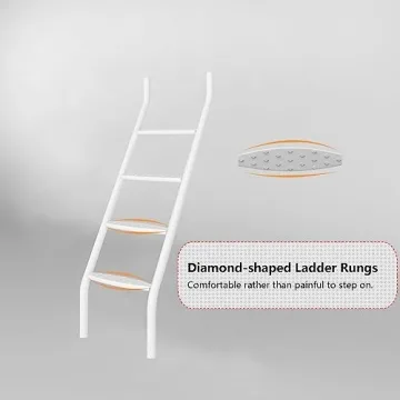 AnwickNomo Heavy Duty Twin Over Full Bunk Bed White