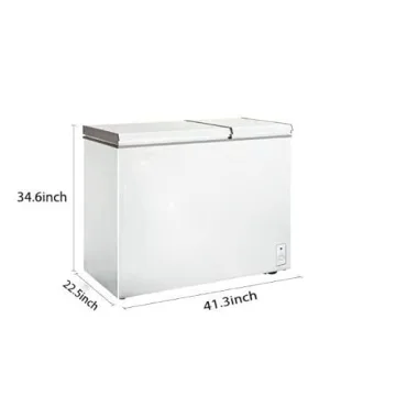 4.98 Cubic Feet Deep Chest Freezer for Home and Office Compact Storage Solutions