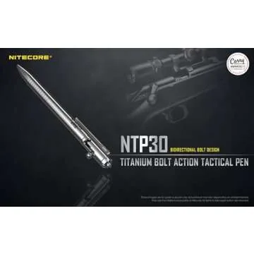 Nitecore NCNTP30 Bolt Action Tactical Pen, Grey