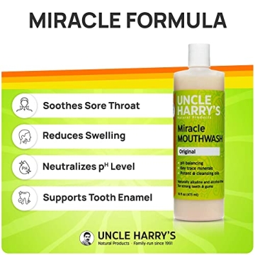 Uncle Harry's Natural Mouthwash for Fresh Breath & Healthy Teeth