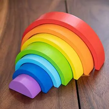 Rainbow Arches Stacking Toy for Creative Toddler Play