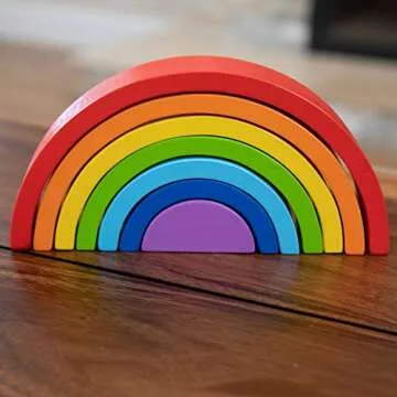 Rainbow Arches Stacking Toy for Creative Toddler Play