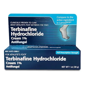 Terbinafine Hydrochloride 1% AntiFungal Cream - Fast Athlete's Foot Relief