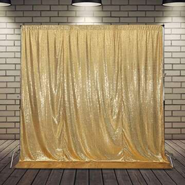 SquarePie Sequin Backdrop Curtain for Glamorous Events
