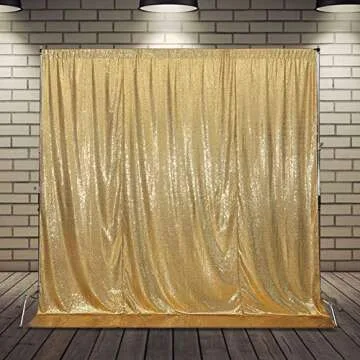 SquarePie Sequin Backdrop Curtain for Glamorous Events