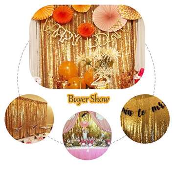 SquarePie Sequin Backdrop Curtain for Glamorous Events