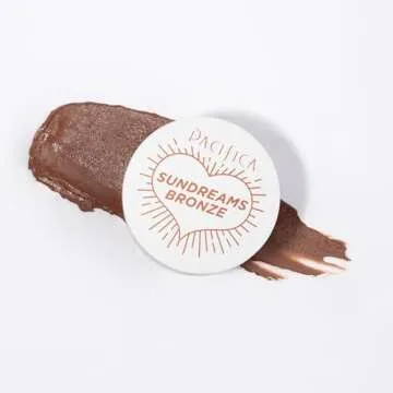 Pacifica Bronzer – Sun Dreams Matte Bronzing Cream Highlighter, Hydrating & Buildable Contour with Floral Extracts, Talc-Free, Vegan & Cruelty-Free, 1 oz (Shade Summer)