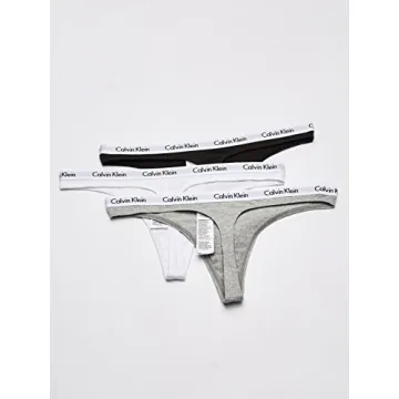 Calvin Klein Women's Carousel Thong Panty 3 Pack - Comfort Revolution